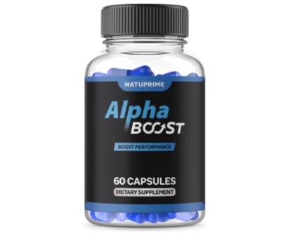 AlphaBoost supplement bottle